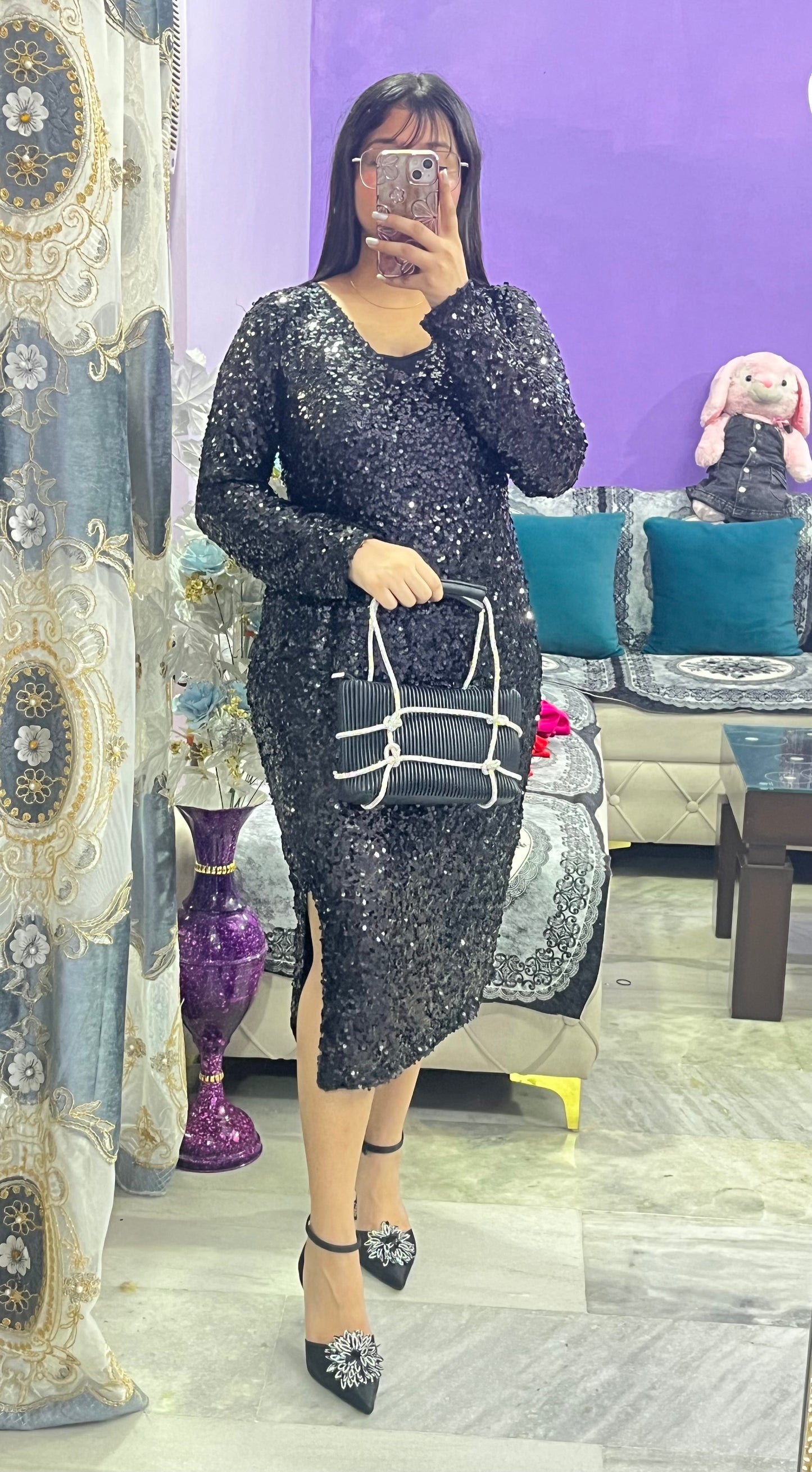 New Year Black Dress