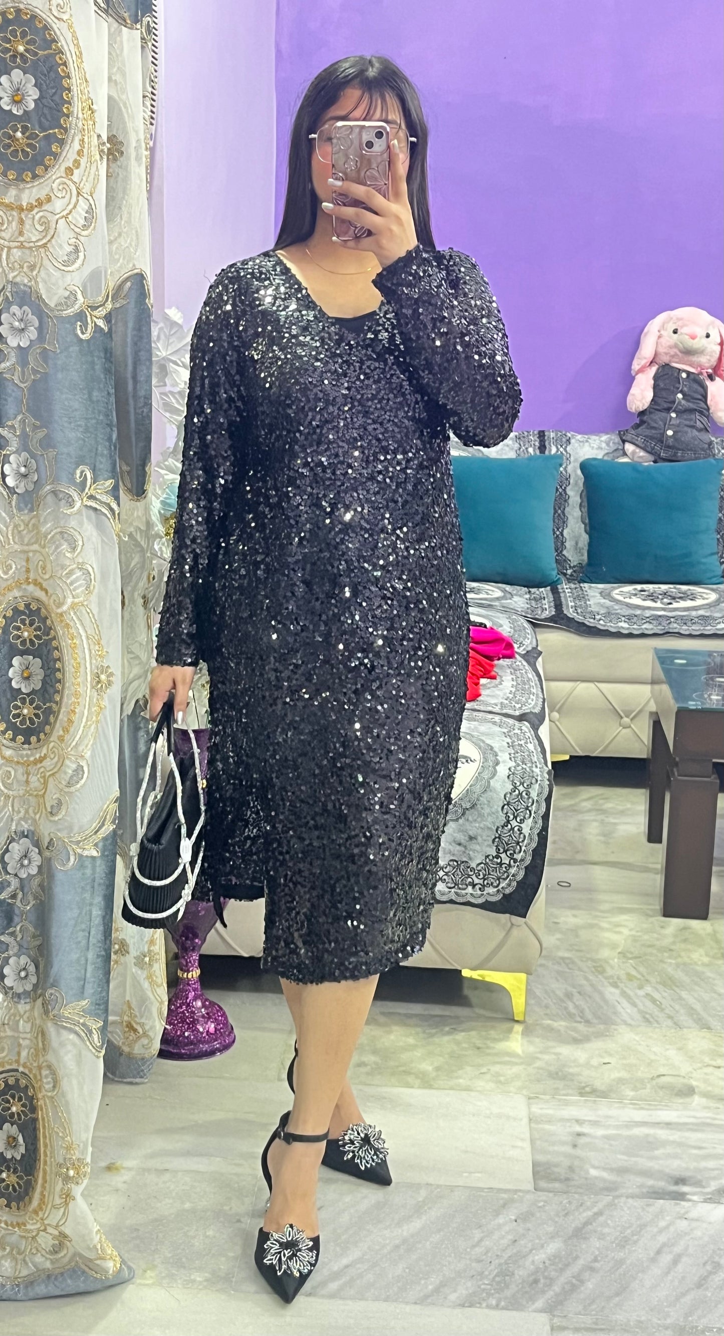 New Year Black Dress