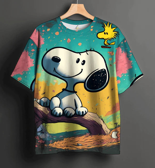 BK Fashions Puppy Face T Shirt for Men 3D puppy sitting on brach Print Tees Summer Short Sleeve Holiday T-Shirts Loose Clothing O-neck Pullover