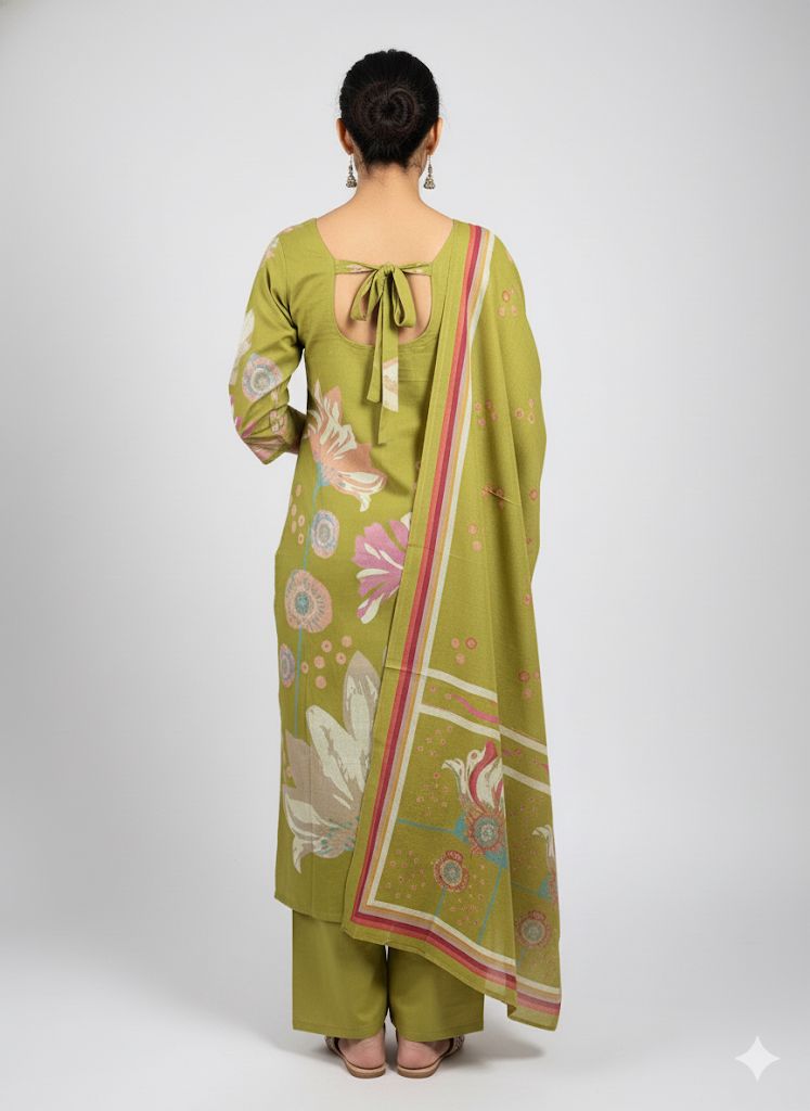 STYELISH KNOT DIGITAL PRITED SUIT