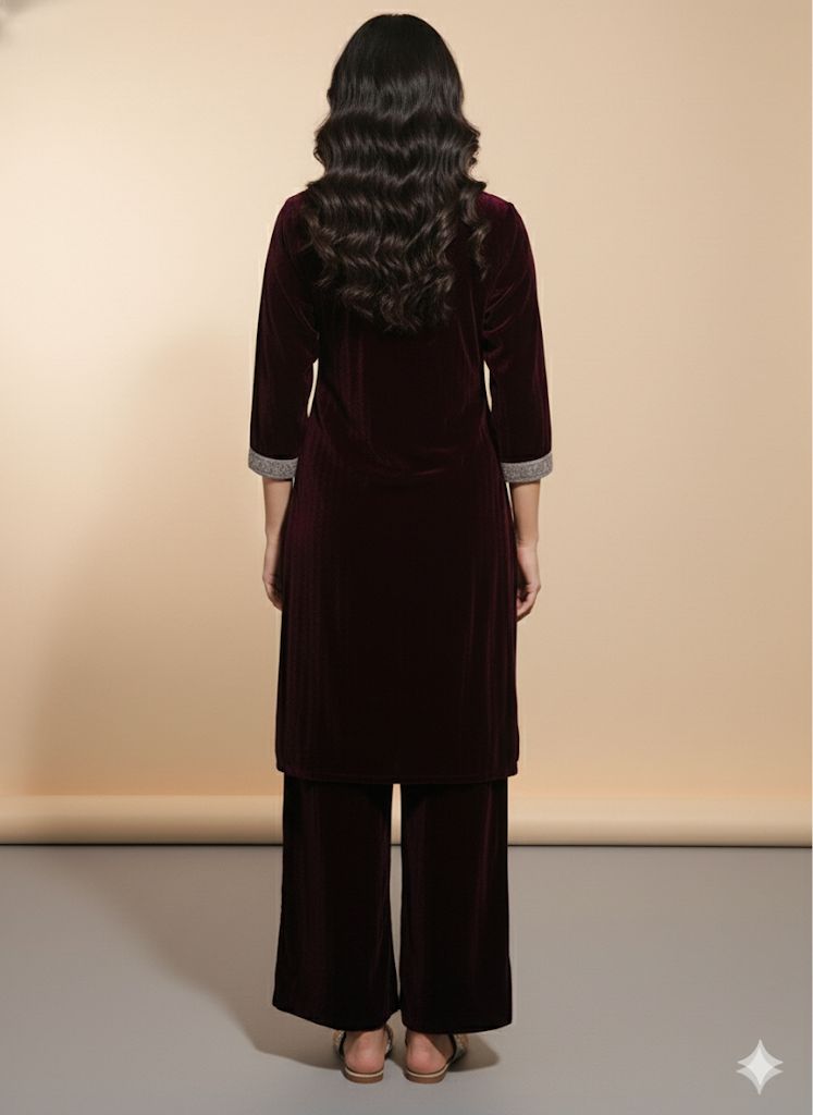 CRUSH VELVET CO-ORD SET