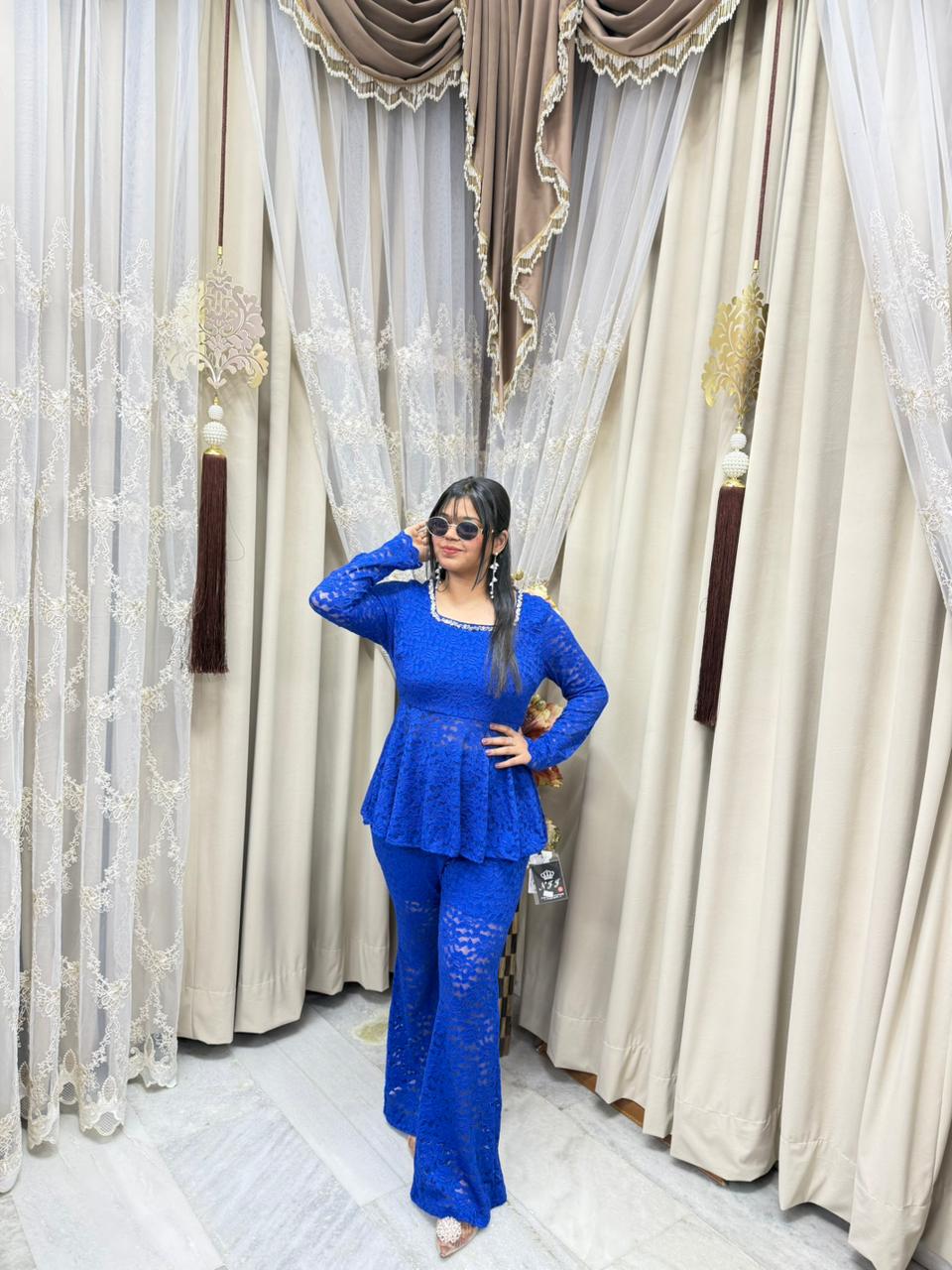 Premium Korean Cord Set for Women – Stylish Co-Ord Outfit (Free Size M to 3XL)