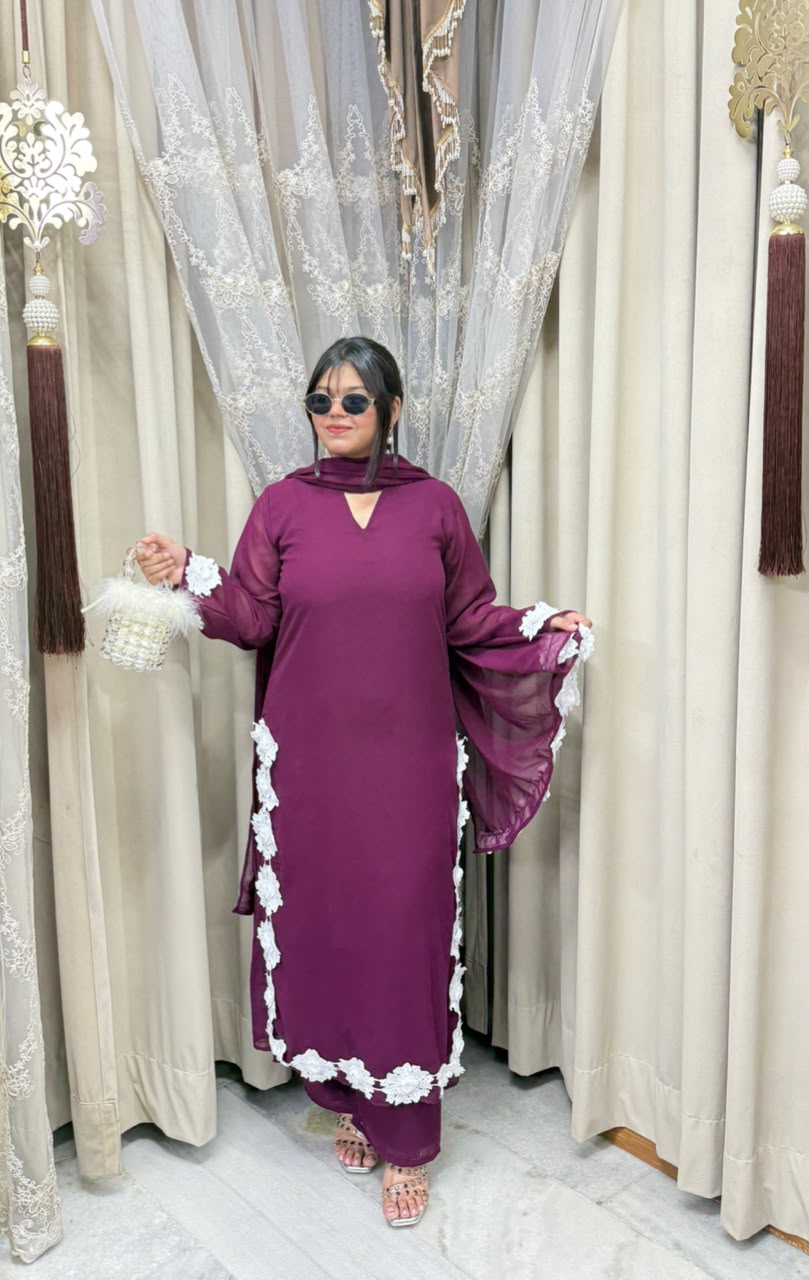 Beautiful Georgette Jasmeen Co-Ord Set for Women | Premium Georgette Fabric |