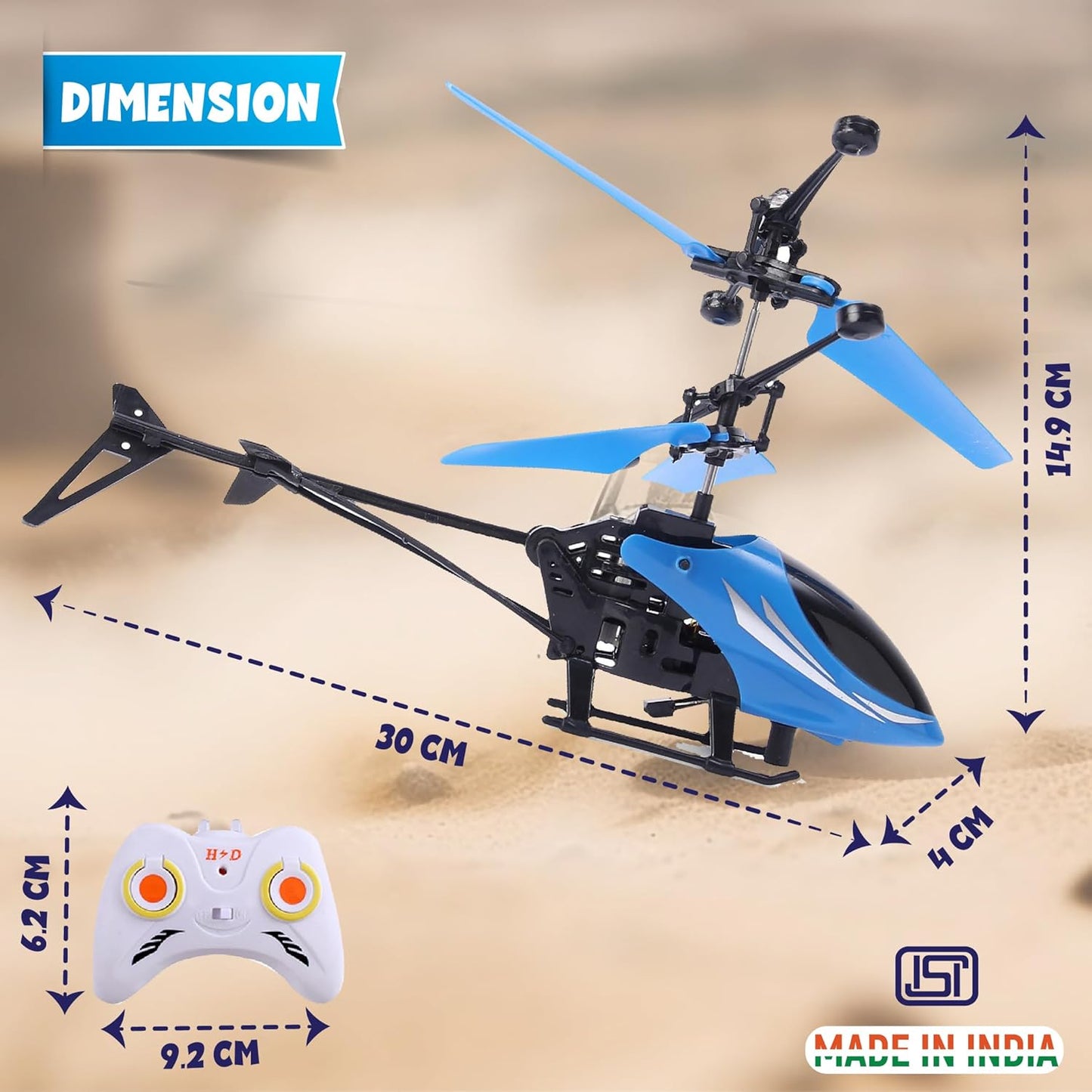 Remote Control Helicopter with Hand Gravity Sensor USB Charging Helicopter Toy (Random color )