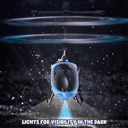 Remote Control Helicopter with Hand Gravity Sensor USB Charging Helicopter Toy (Random color )