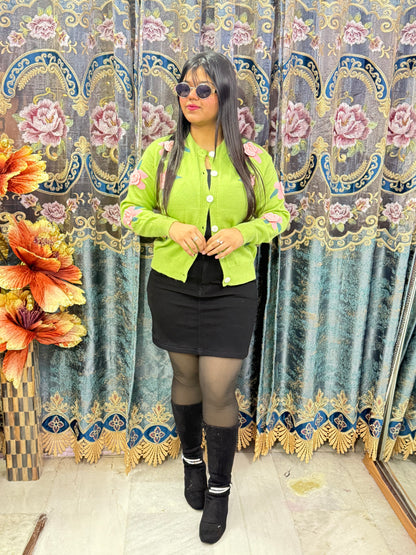 Pinterest Flower Winter Sweater