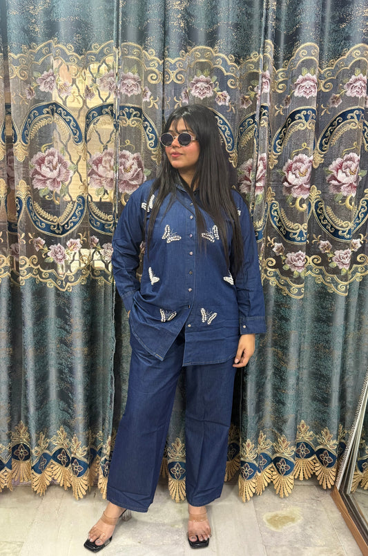 Denim cordset