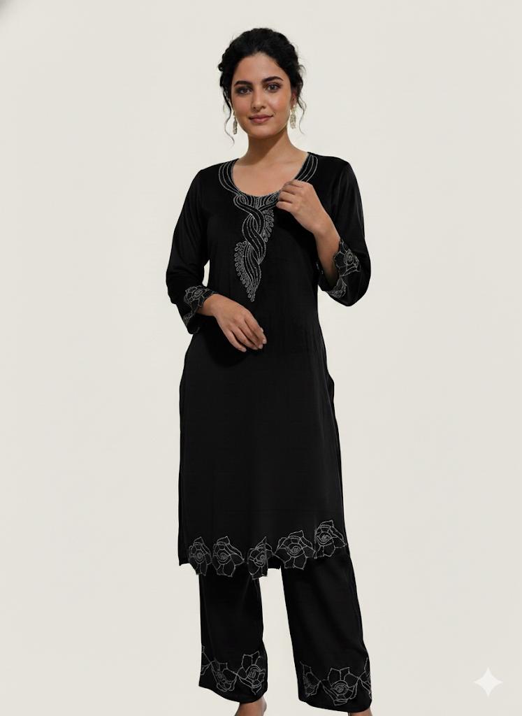 Cut work designer winter suit 😍