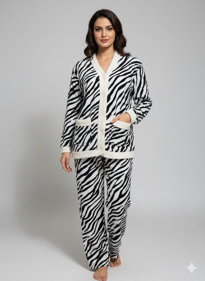 Cute Winter furry night suits