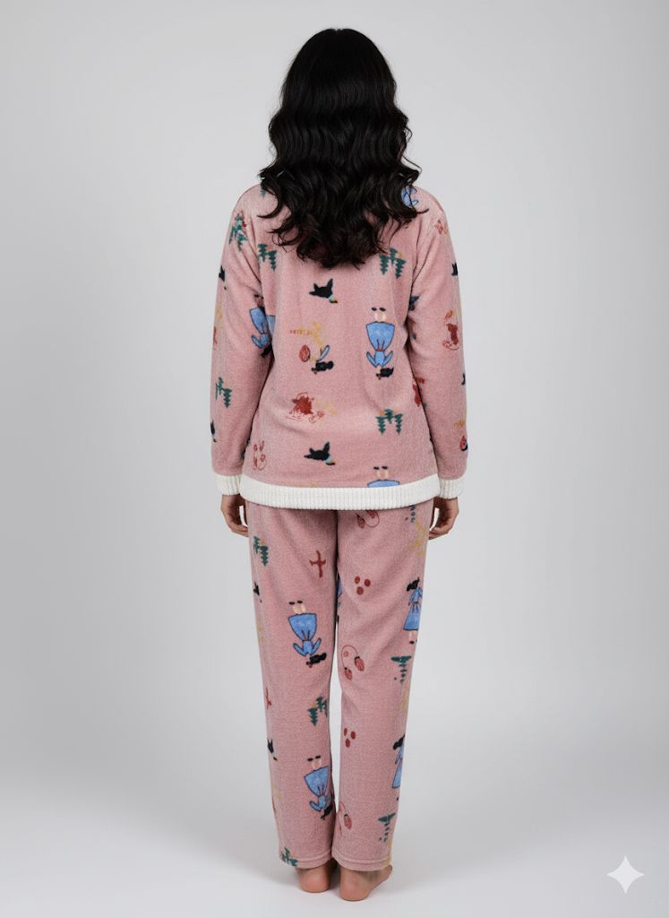 Cute Winter furry night suits