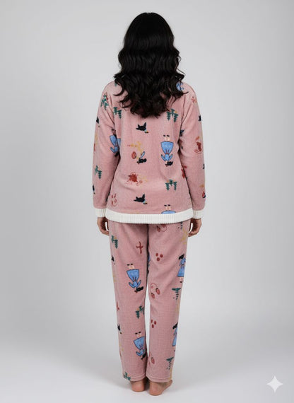 Cute Winter furry night suits