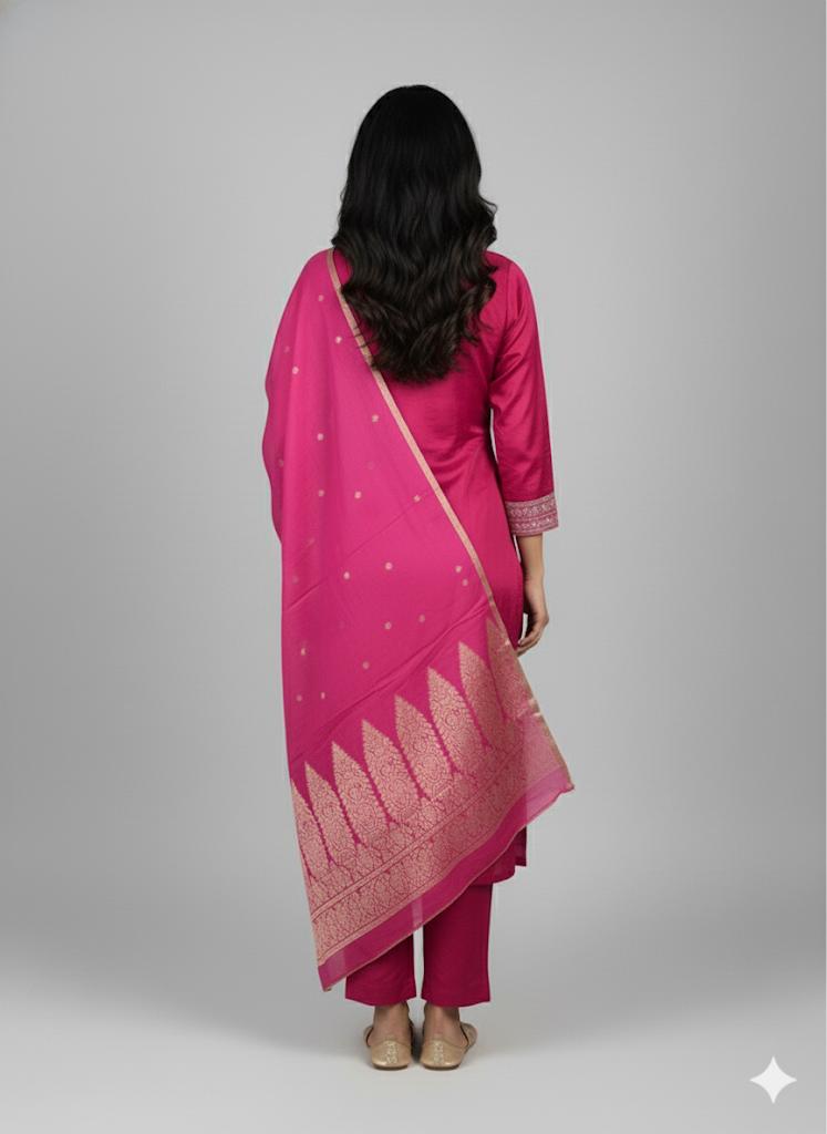 Beautiful vichitra suit 😍