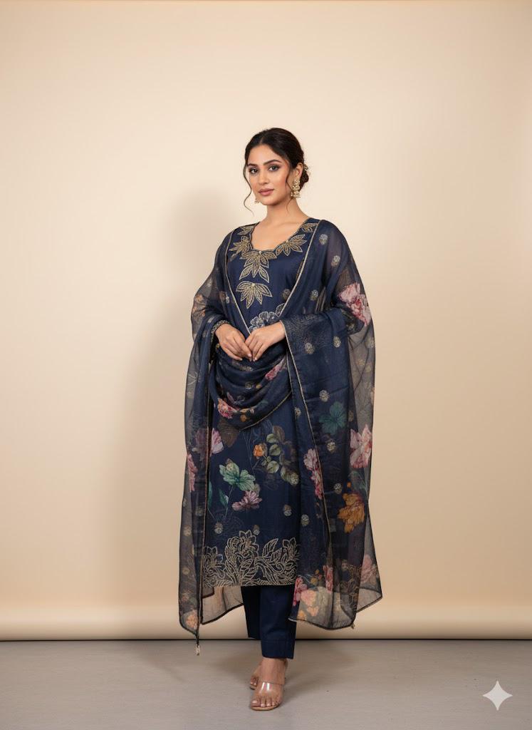 Gorgeous the shahi organza suit 😍