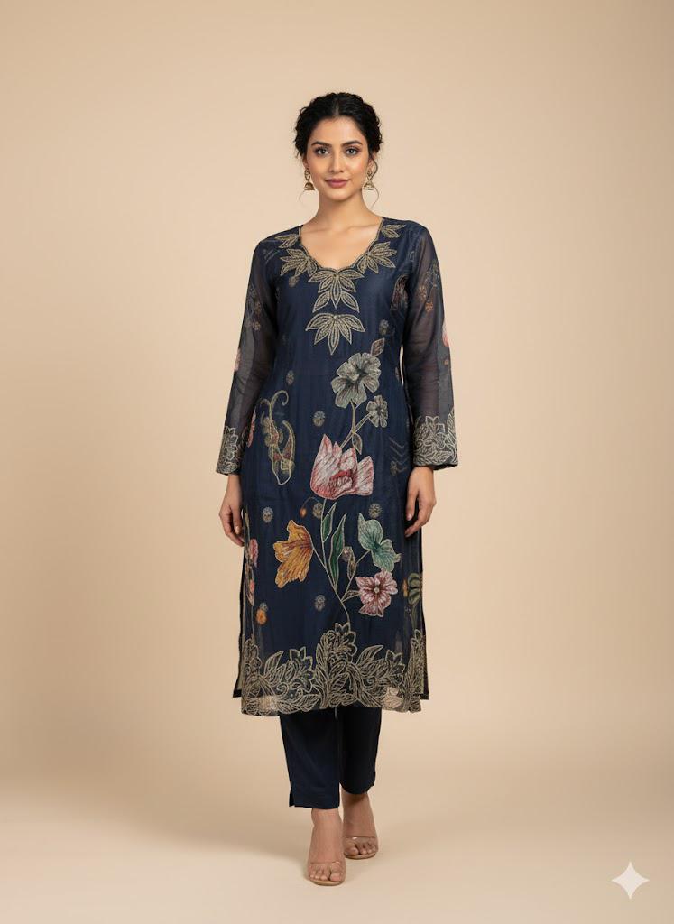 Gorgeous the shahi organza suit 😍