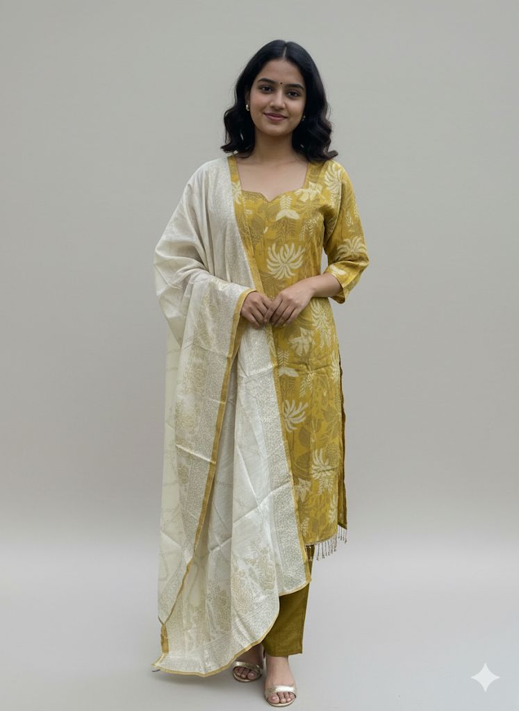 COTTON SILK SUIT