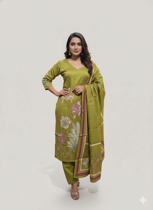 STYELISH KNOT DIGITAL PRITED SUIT