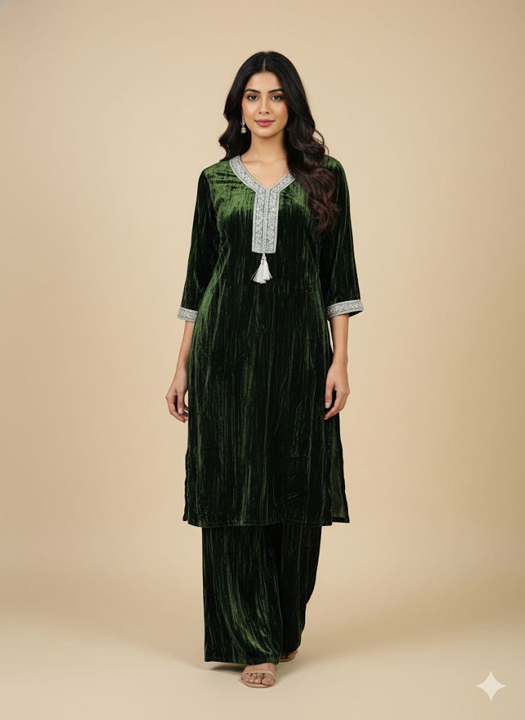 CRUSH VELVET CO-ORD SET