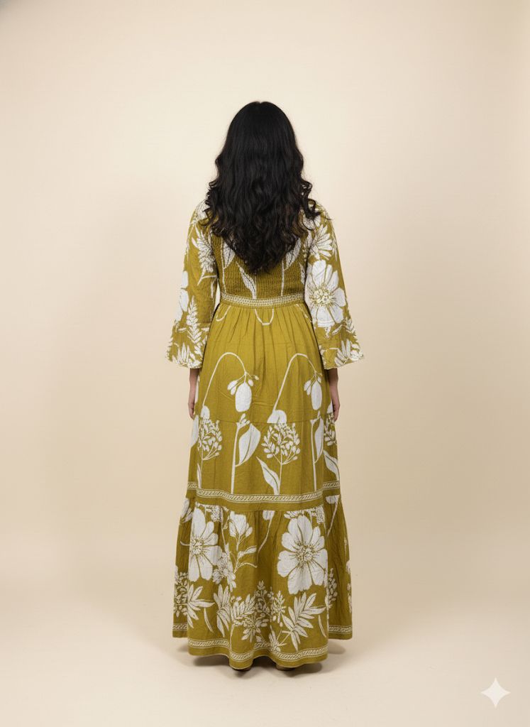 NEON GREEN SMOKE DRESS