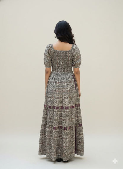 BEAUTIFUL PRINTED SMOKE  DREES