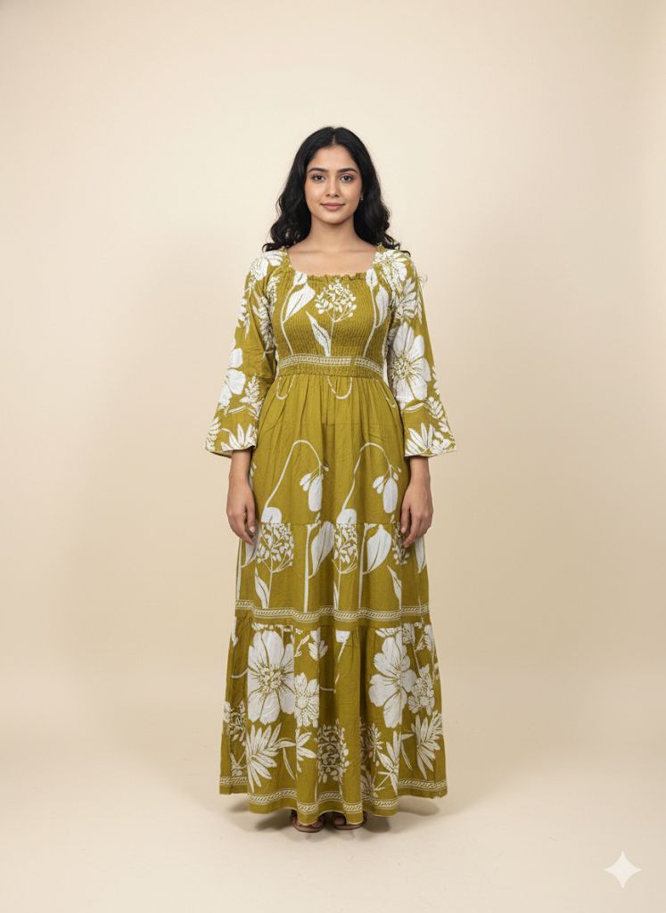 NEON GREEN SMOKE DRESS