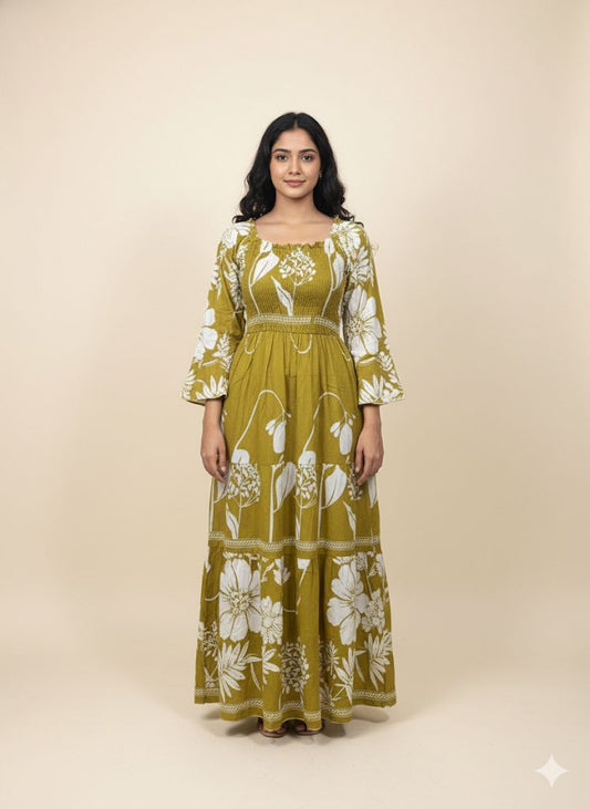 NEON GREEN SMOKE DRESS