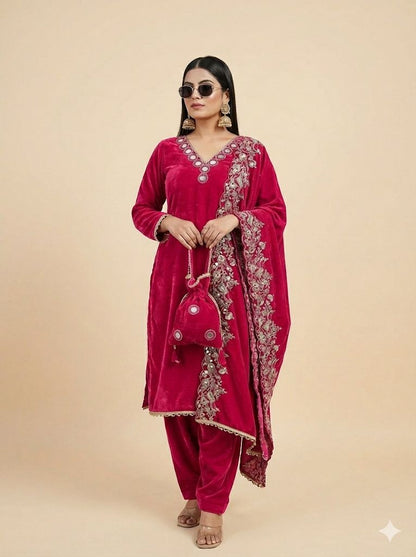 Designer Vavet Peacock Suit