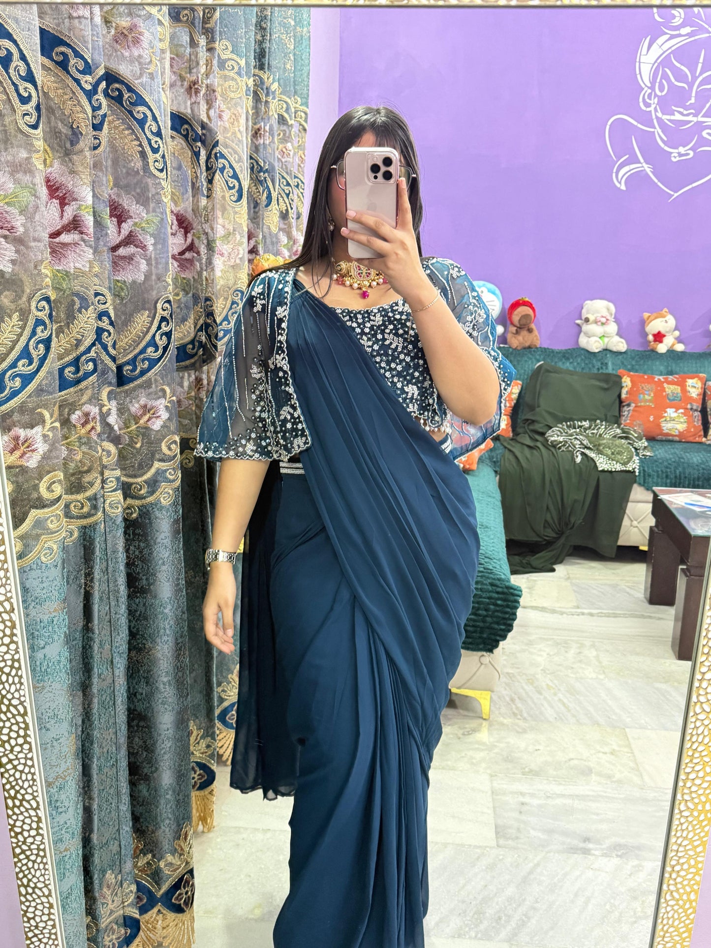 CAPE DESIGNER SAREE