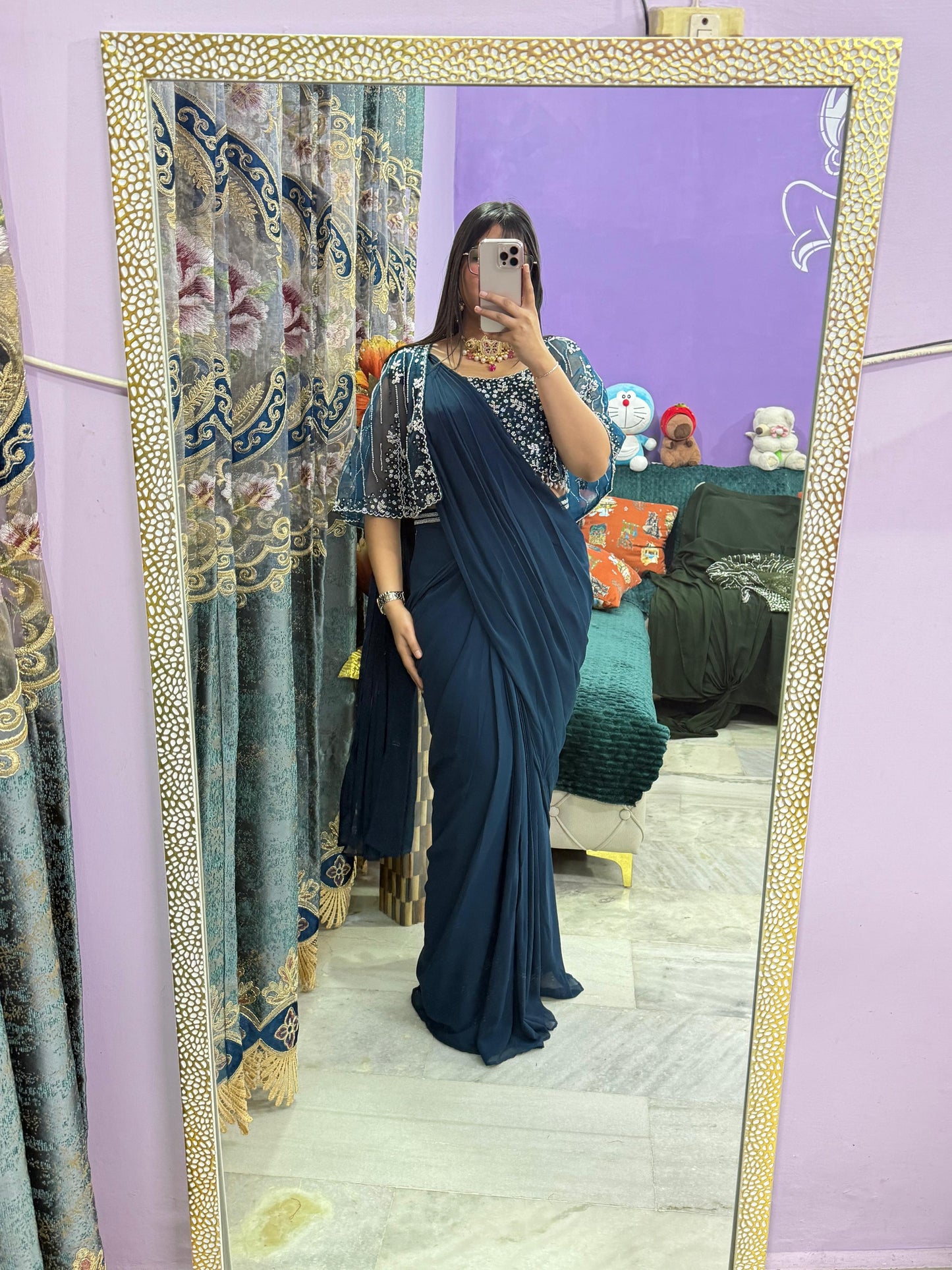 CAPE DESIGNER SAREE