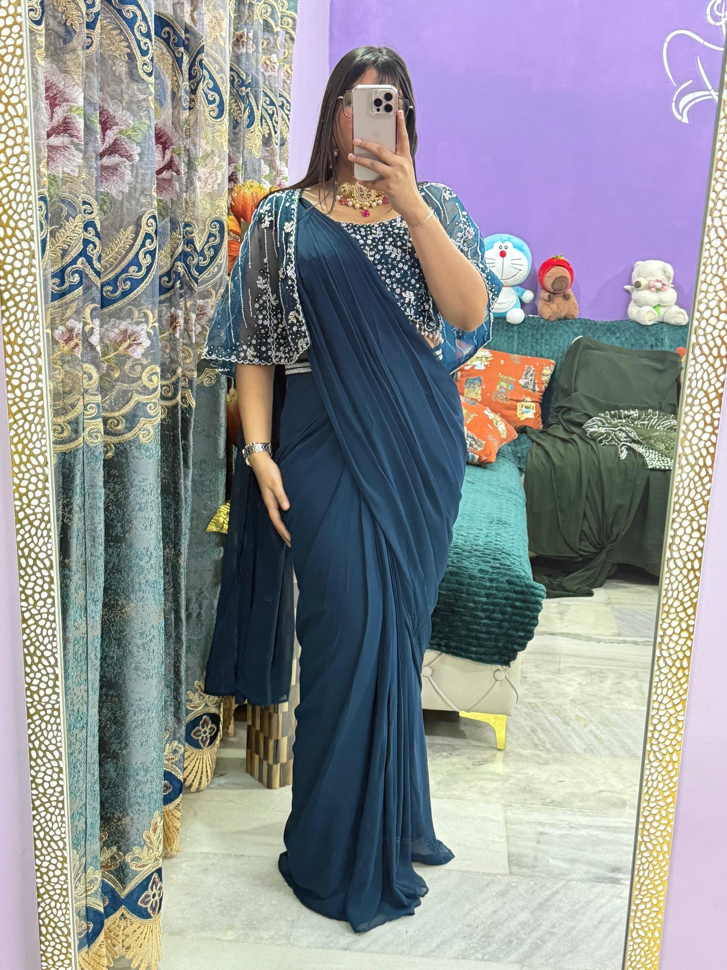 CAPE DESIGNER SAREE