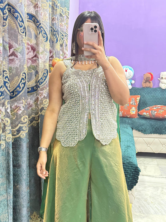 DESIGNER 3PCS  PARTY WEAR DRESS