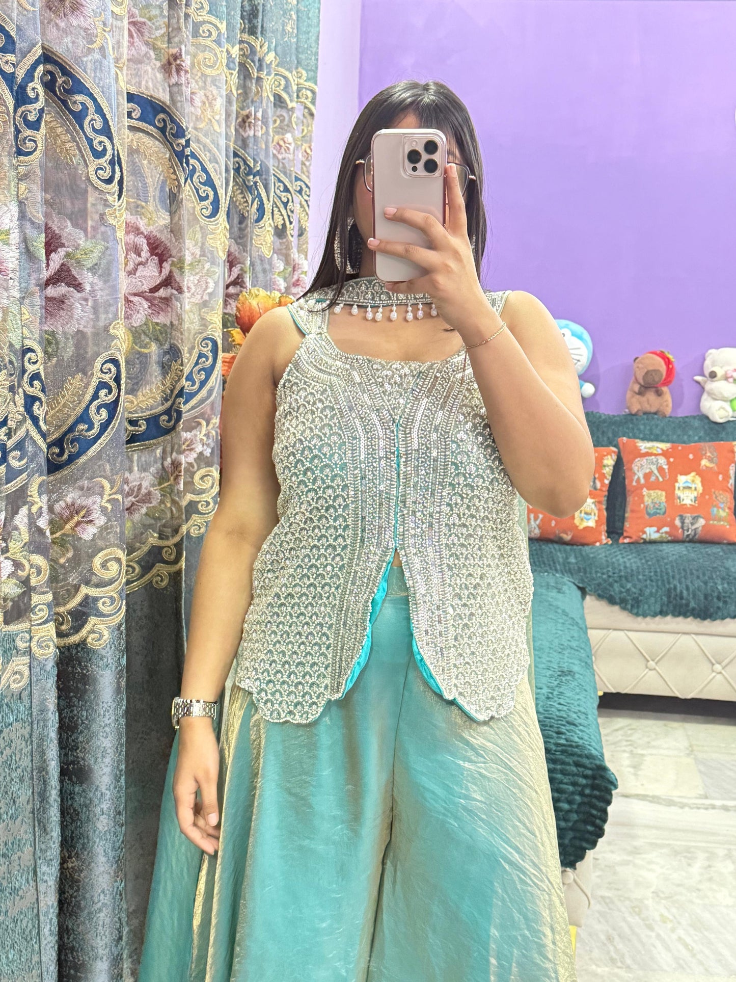 DESIGNER 3PCS  PARTY WEAR DRESS