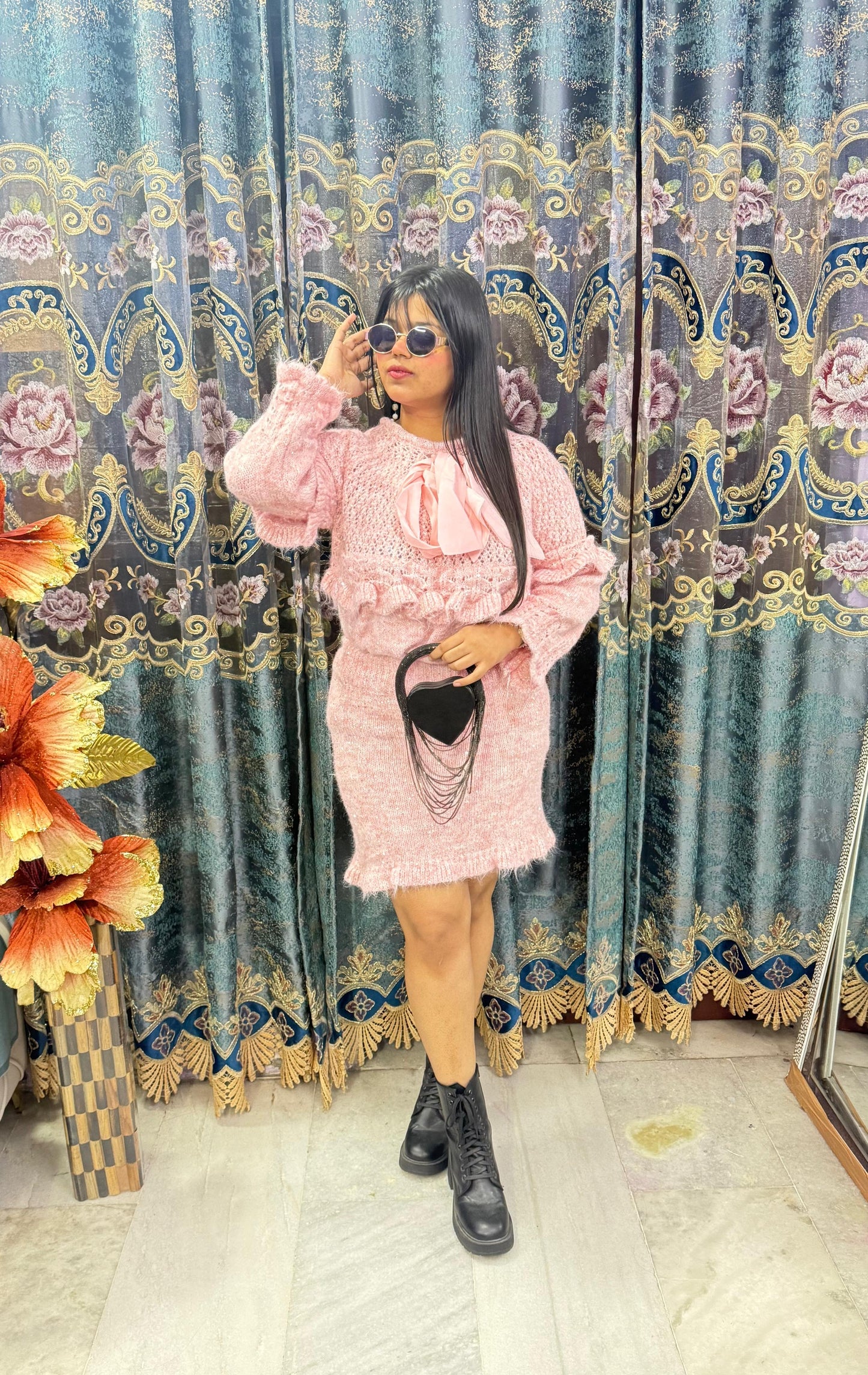 BEAUTIFUL WOOLEN BARBIE SKIRT- TOP2 DRESS