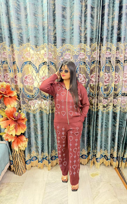 THE HEART KNITTED CO-ORD SET