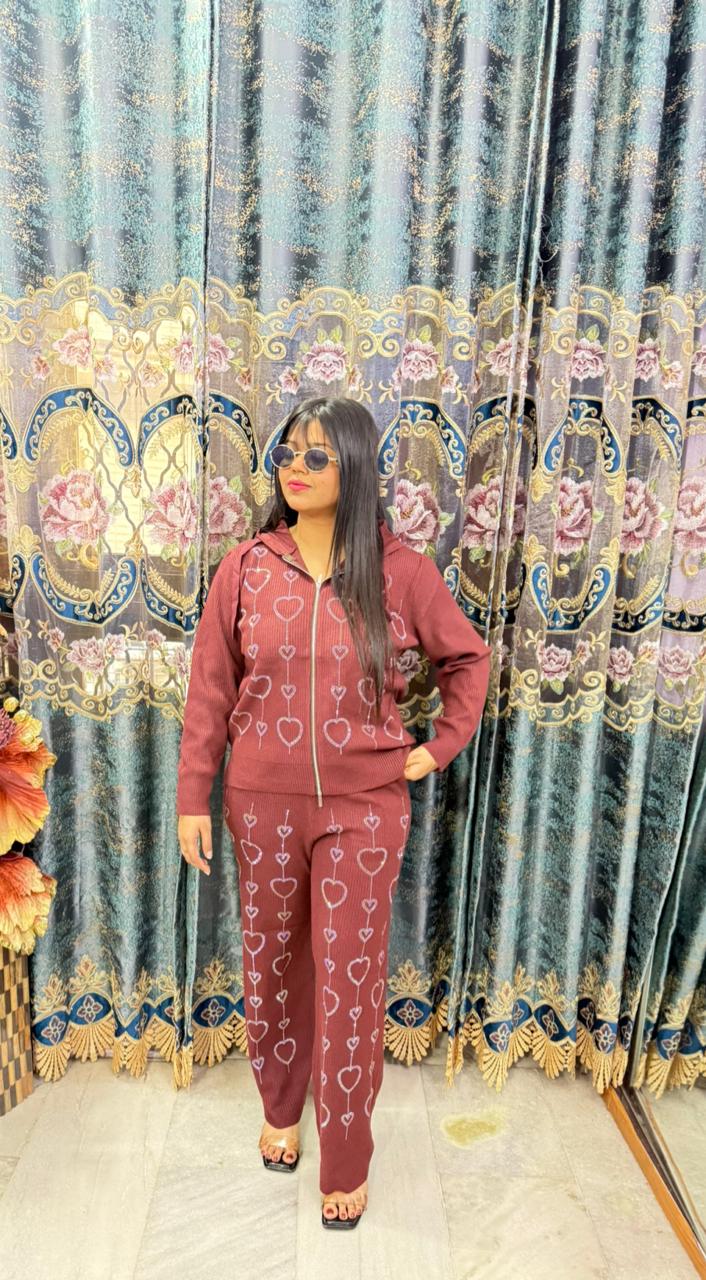 THE HEART KNITTED CO-ORD SET