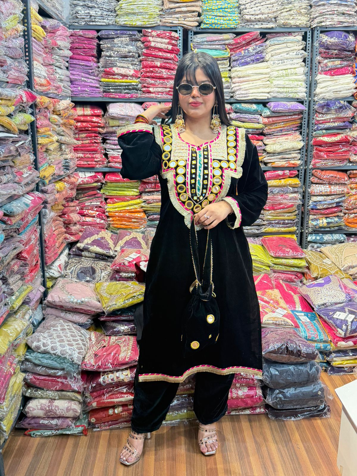 MIRROR POTLI CO-ORD SET