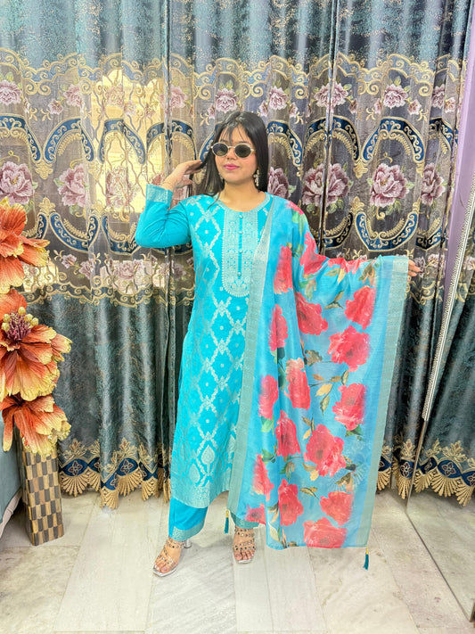 BANARSI SILK SUIT