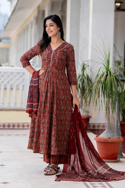 BEST SUMMER COTTON PLAZZO SUIT