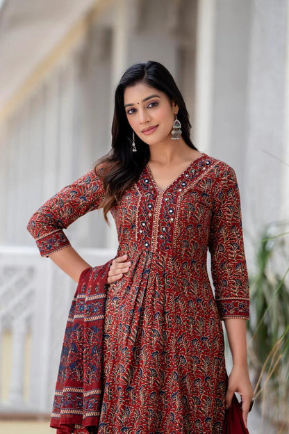 BEST SUMMER COTTON PLAZZO SUIT