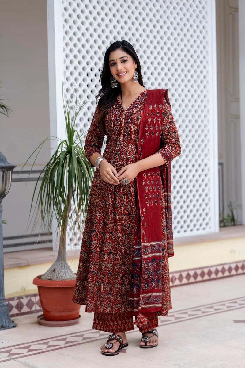 BEST SUMMER COTTON PLAZZO SUIT