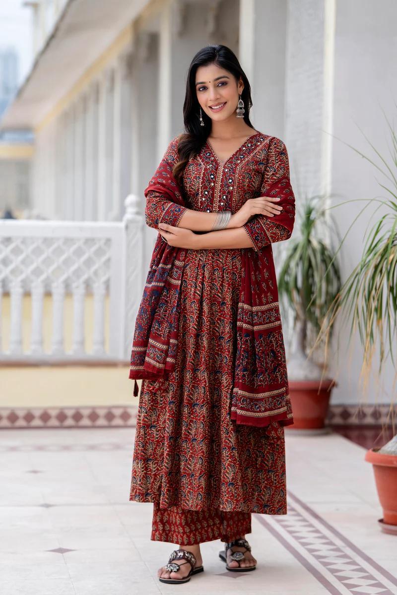 BEST SUMMER COTTON PLAZZO SUIT