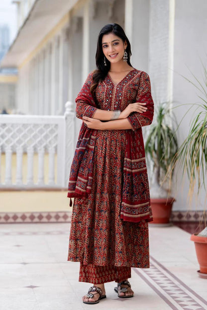 BEST SUMMER COTTON PLAZZO SUIT