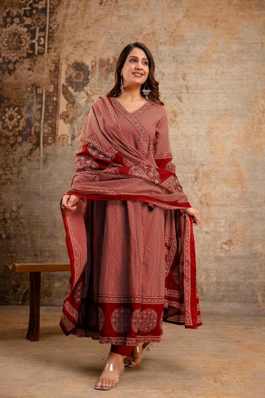 BEST SUMMER COTTON ANARKALI SUIT