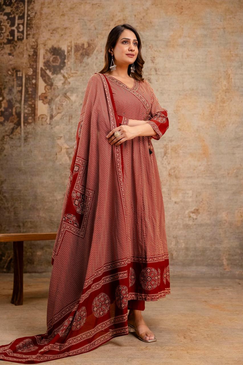 BEST SUMMER COTTON ANARKALI SUIT