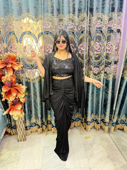PARTY WEAR INDO -WESTERN DRESS