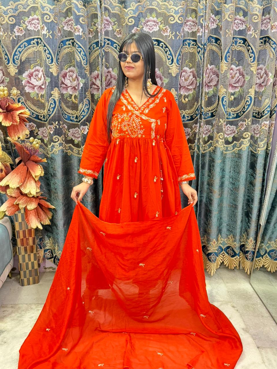 BEAUTIFUL COTTON ANARKALI