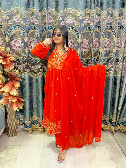 BEAUTIFUL COTTON ANARKALI