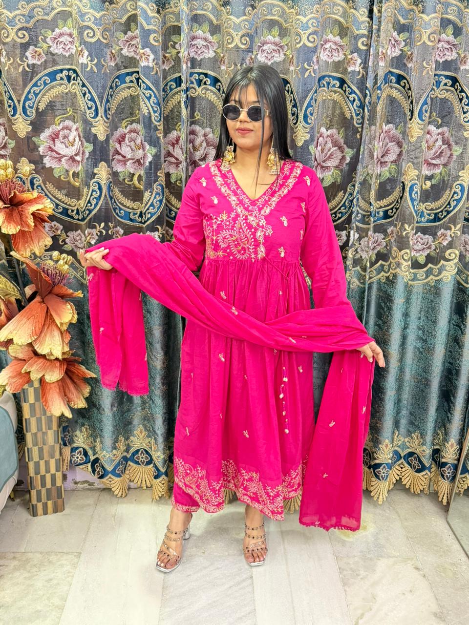 BEAUTIFUL COTTON ANARKALI