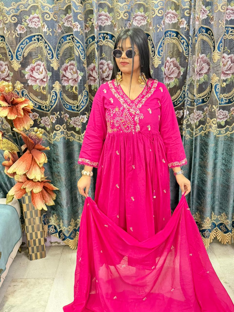 BEAUTIFUL COTTON ANARKALI