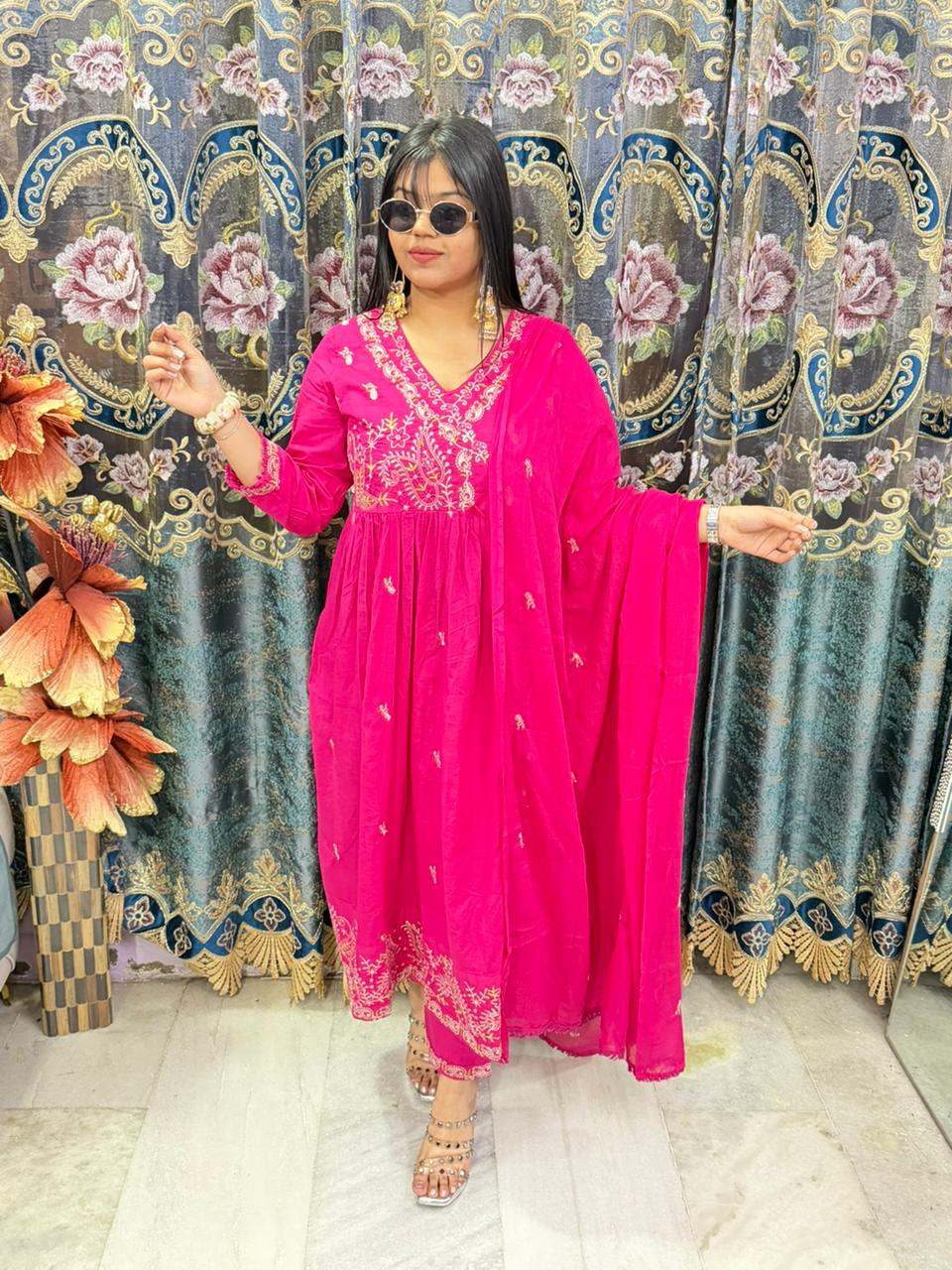 BEAUTIFUL COTTON ANARKALI