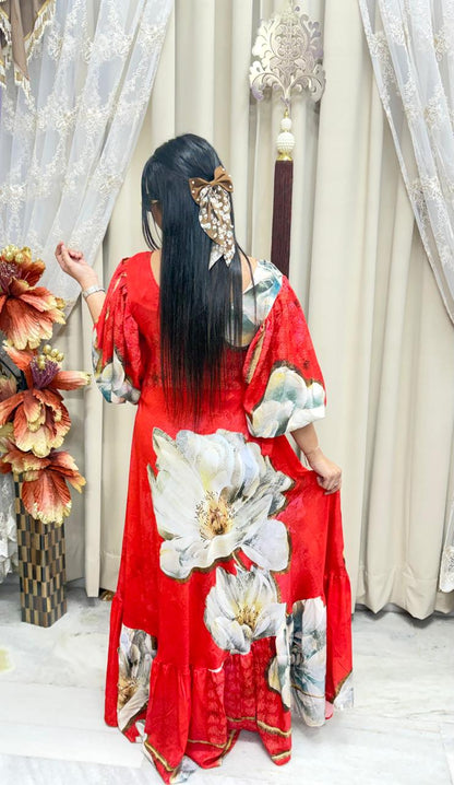 Mulmul Cotton Cinderella Flared Dress | Sizes L–4XL